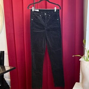GAP Vintage Velvet High-Rise Slim Straight Pants